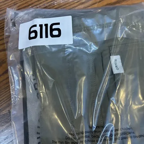 Orvis Pants Mens 34x30 Green Stretch Hiking Water Repellent Media Pocket Zip - Picture 12 of 12